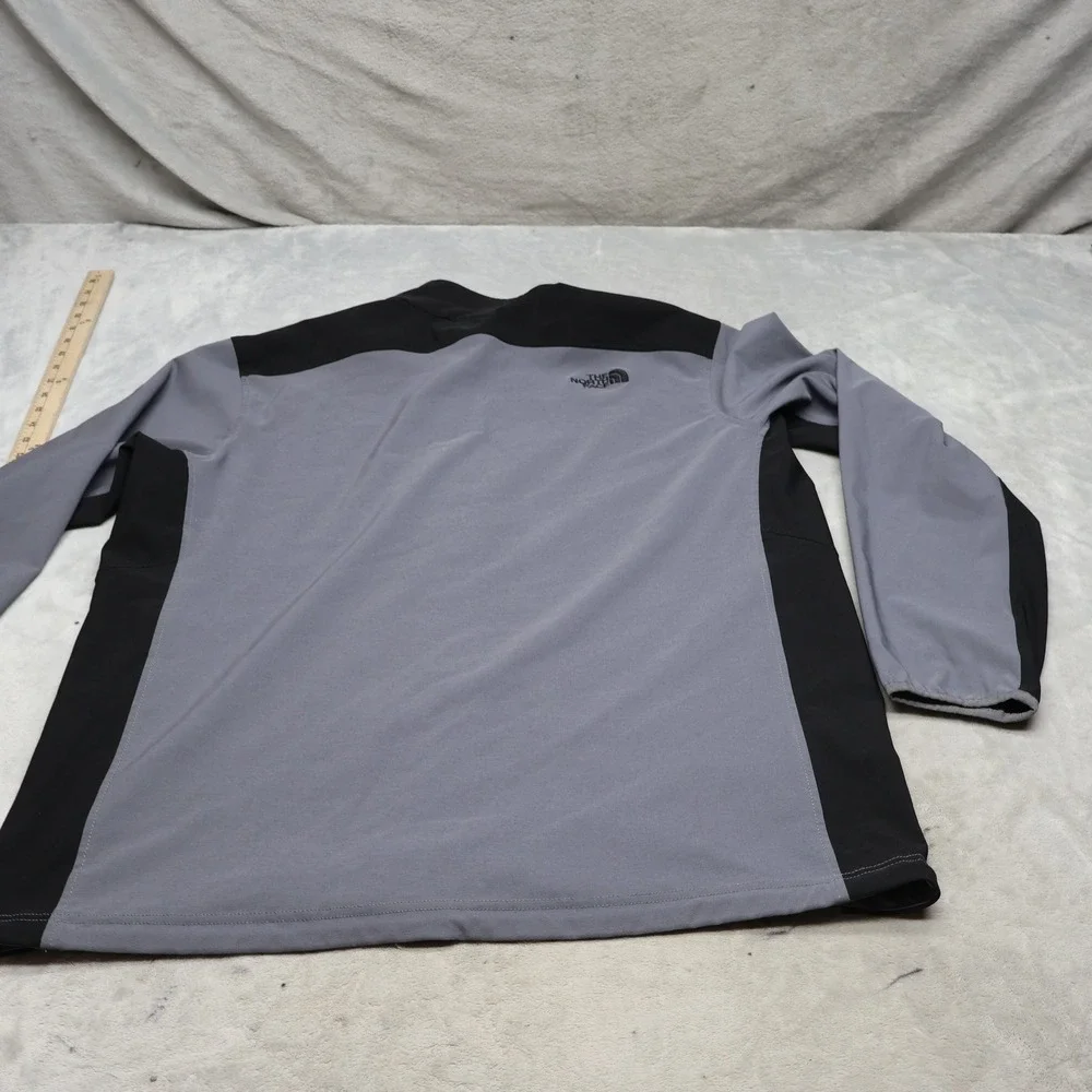 North Face Jacket Mens XL Gray Apex Bionic Softshell Rain Wind Full Zip Outdoor